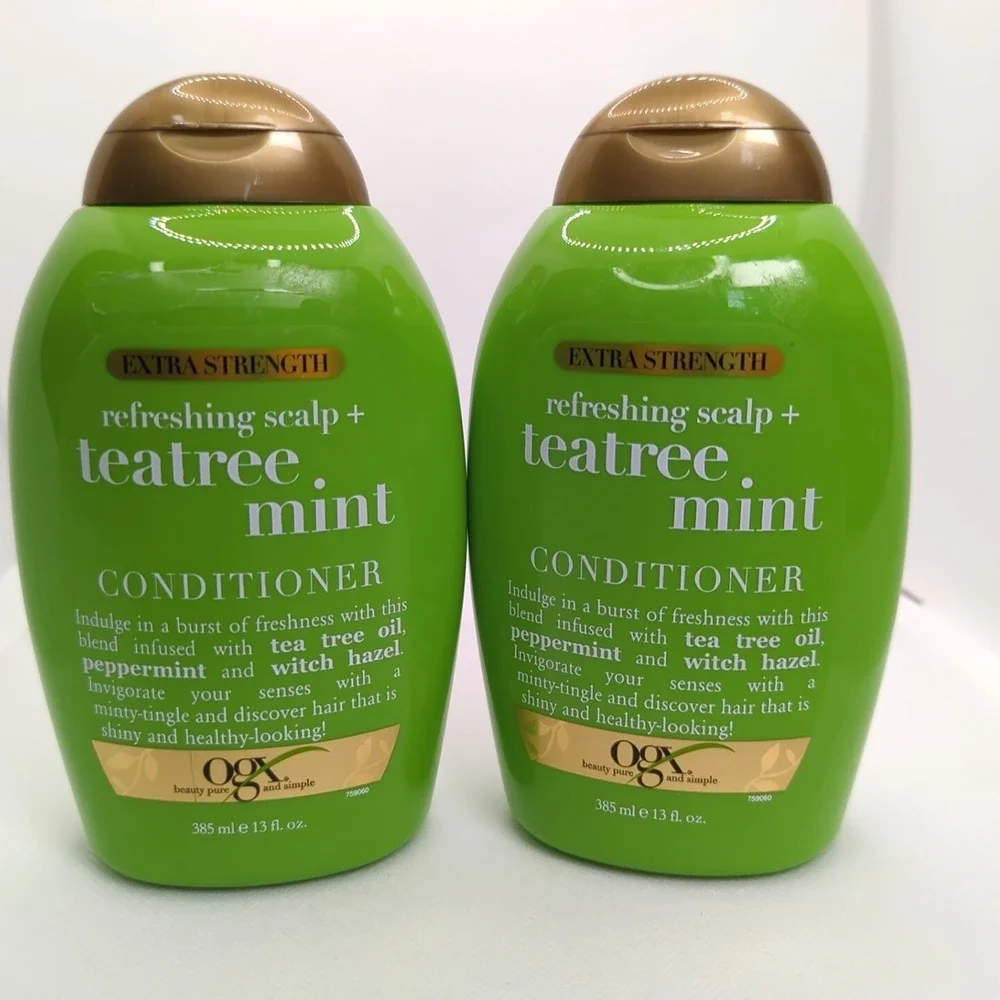 OGX Extra Strength Refreshing Scalp+ Conditioner, Teatree Mint, 13 Oz ( 2-Pack )